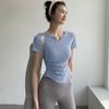 Women's Slimming Quick-Dry Pleated Yoga & Pilates T-Shirt