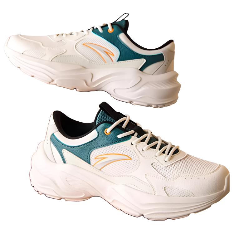 New Anta Little Millennium Abrasion Resistant Breathable Low Top Casual Shoes Men's White Green 912538826-3