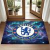 Chelsea FC Design Crystal Velvet Rug Soft Decorative Mat for Bedroom Entrance