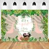 Mocsicka Princess Photography Background Tropical Jungle Giraffe Decoration Props Baby Shower Child Portrait Backdrop Studio