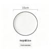 Nordic Western Style Ceramic Plates - Pure White Series for Household or Hotel Use