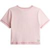 Coach Solid Color Printed Round Neck T-Shirt Unisex Tops Pink CS255-M05