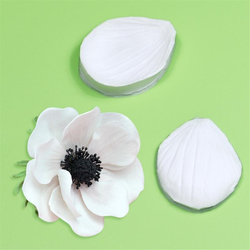 Silicone Fondant Molds Dessert Moulds Flower Petals Chocolate Molds Silicone Material Perfect Gift for DIY Bakings Lover