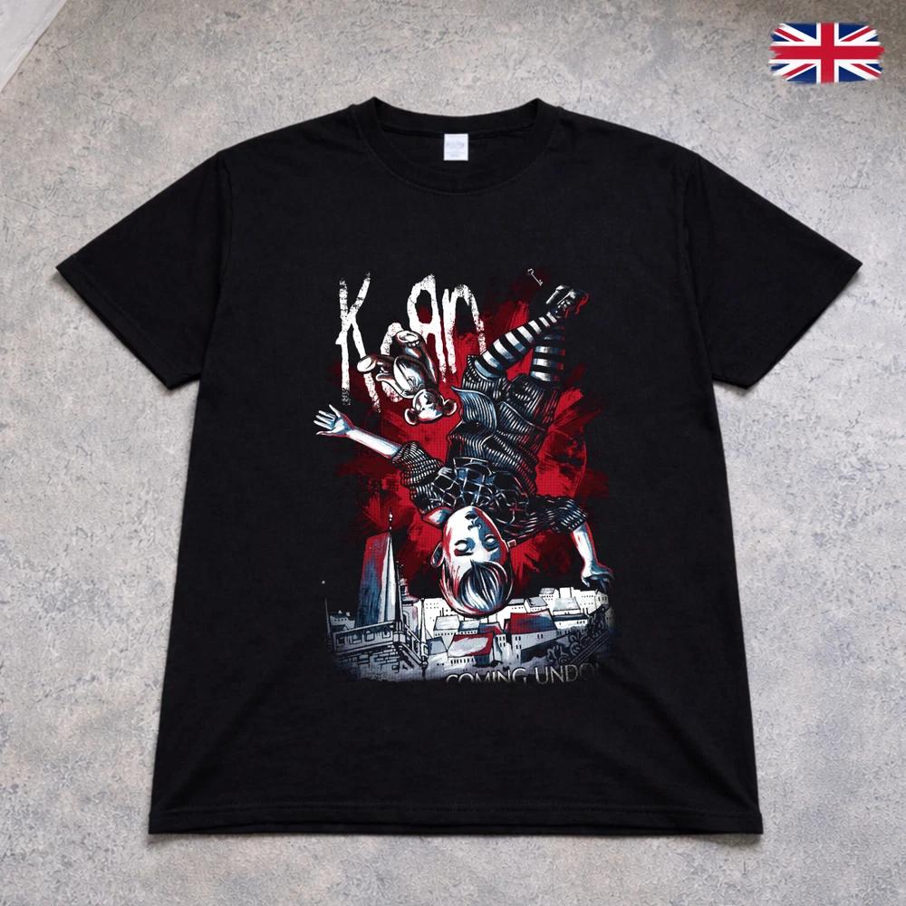 Korn T Shirt Coming Undone Graphic Tee Nu Metal Band Adults Kids Black 2XL