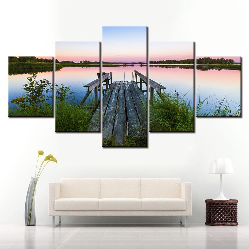 

5 Panel/pieces alone wall posters Print On Canvas Art Painting For home living room decoration 20x35 20x45 20x55cm