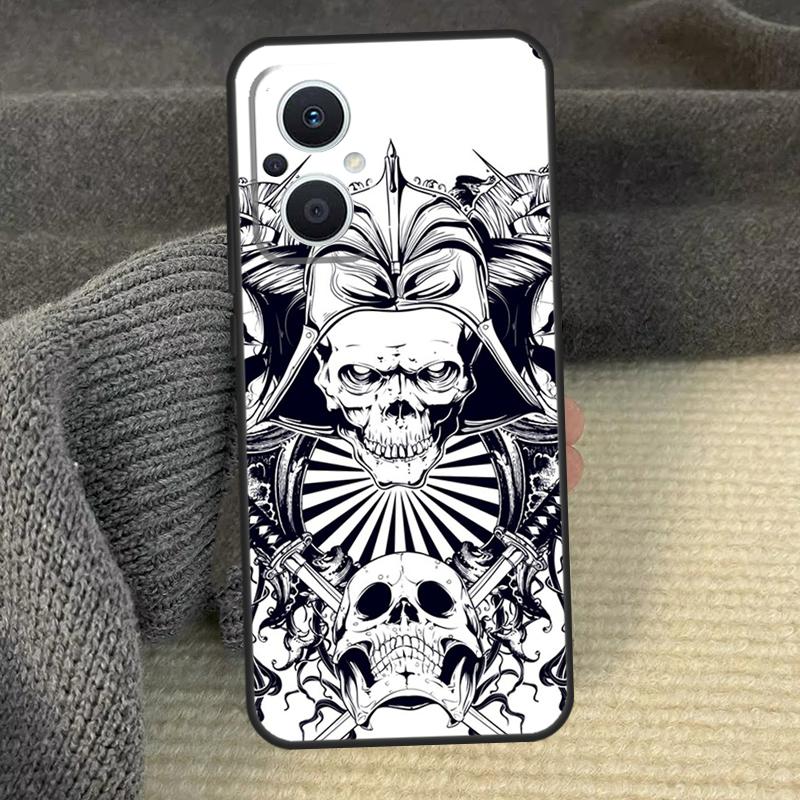 Samurai Mask Demon Phone Case For OPPO Reno 12 F 13 11 8T 7 8 10 Pro OPPO Find X8 Pro X6 Pro X3 X5 Lite Cover