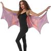 Role Play Women's Dragon Horn Wings One Size Cosplay Costumes Decoration Green Purple Wings  Adult