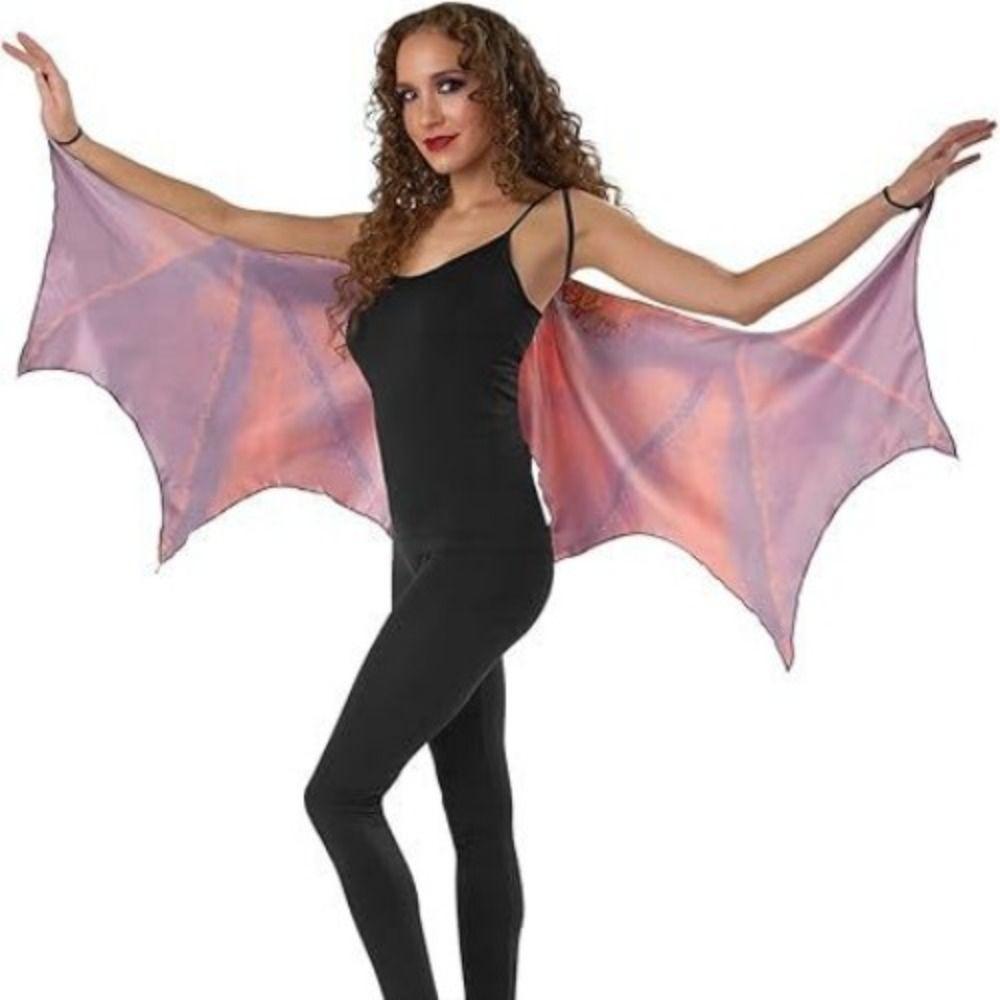Role Play Women's Dragon Horn Wings One Size Cosplay Costumes Decoration Green Purple Wings  Adult
