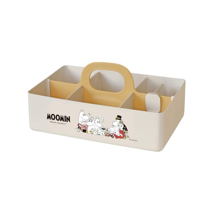 Nishiki Kasei Storage Case Moomin Beige Approx. 28x18.5x13.5cm Made In Japan