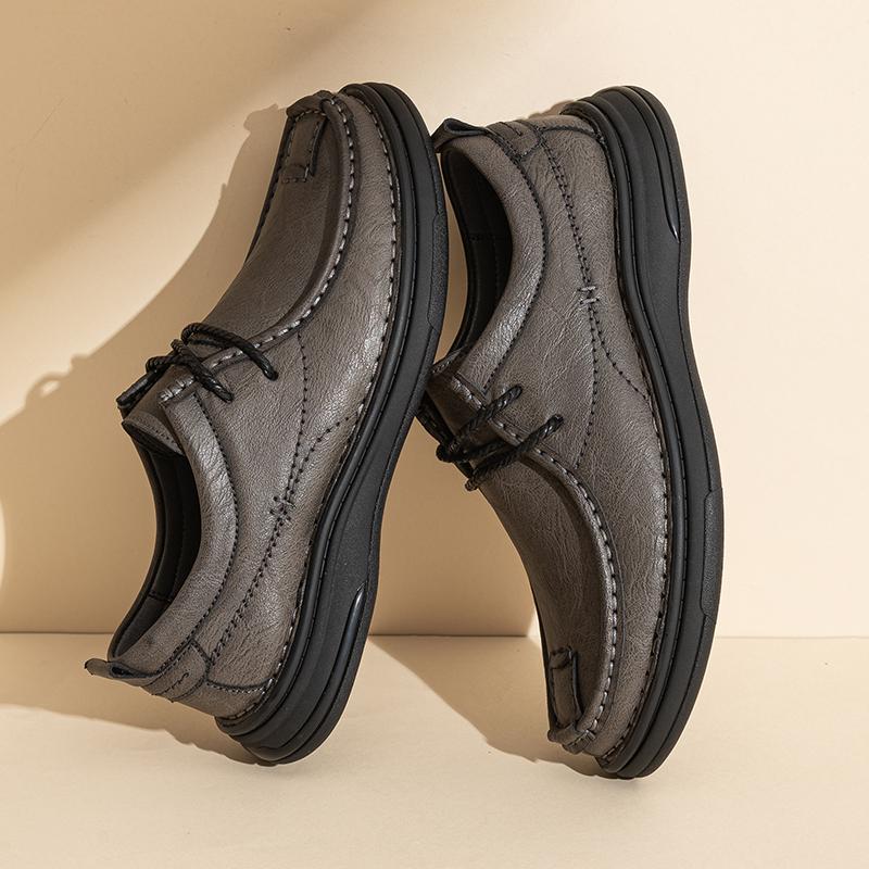 New Men's Casual Shoes Plus Size Leather Men's Shoes Outdoor Men's Flat Shoes Breathable Fashion Sneakers Man Boat Shoes