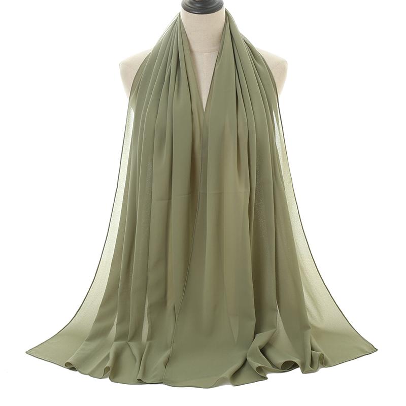 Bra Sömnad Chiffong Hijab Sjal Långa Muslimska Sjaletter Söm Enkel Huvudduk Hög Kvalitet Premium Turban Tunga Malaysiska Hijaber
