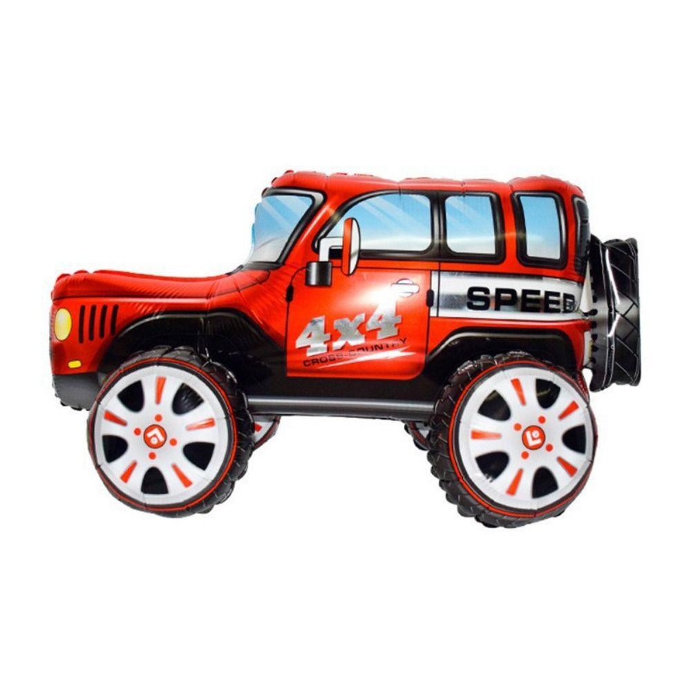 

Тема машины 3D Мультяшный автомобиль Фольгированный шар Гоночный шар Вечеринка по случаю дня рождения 7