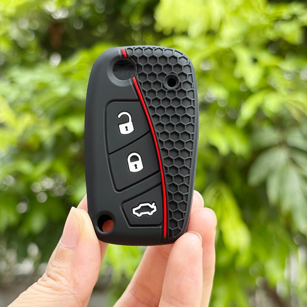 Keychain Protection For Fiat Grande Punto Panda Dot Streetka Vehicles For Ford Ka  Silicone Car Remote Key Cover Holder