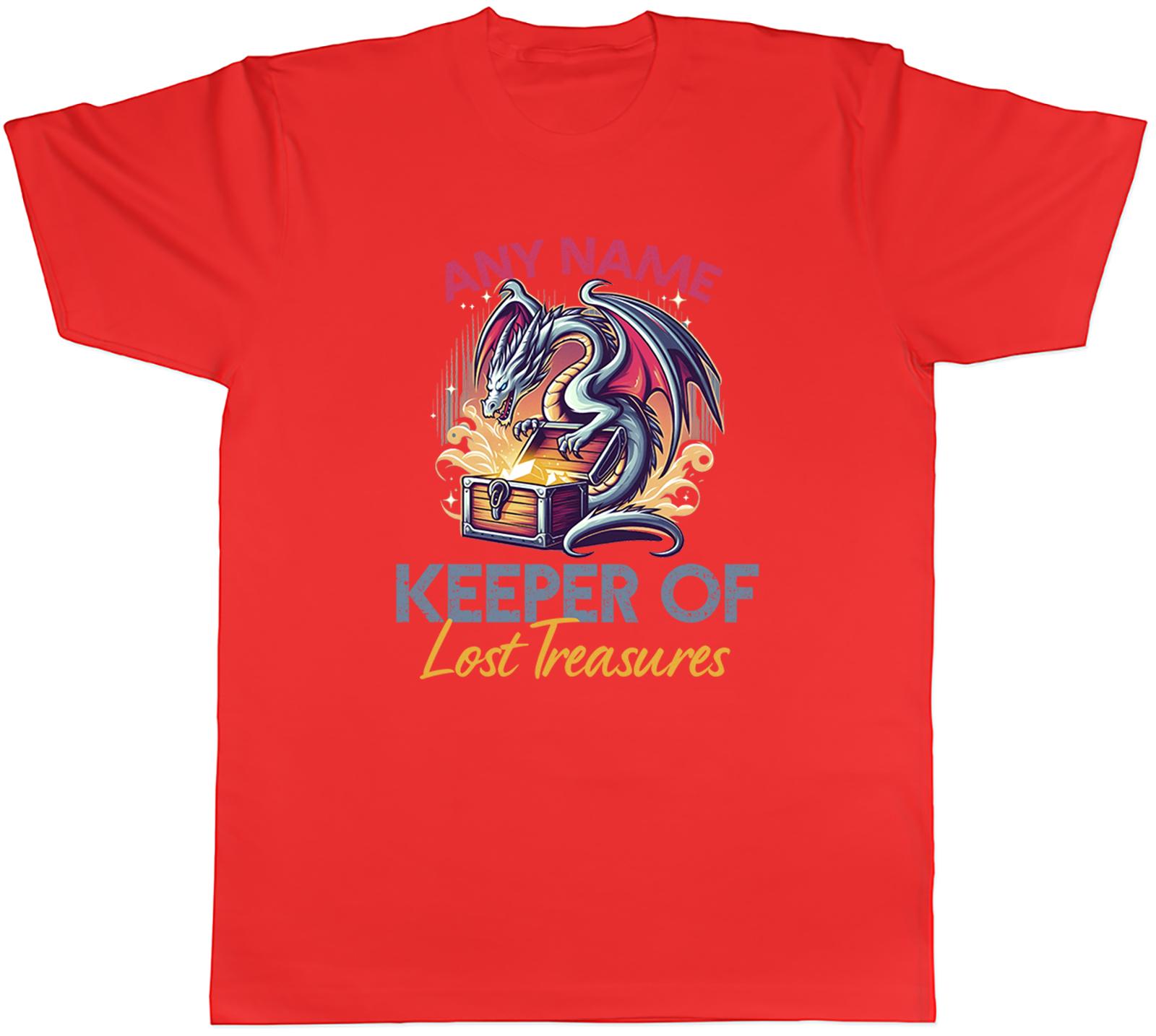 Personalised Keeper of Lost Treasures Dragon Unisexs TShirt Tee Gift Top S