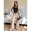 Women's Clothing 2026 Spring/Summer New Style Unique Streetwear Hollow Out Short Sleeveless Top