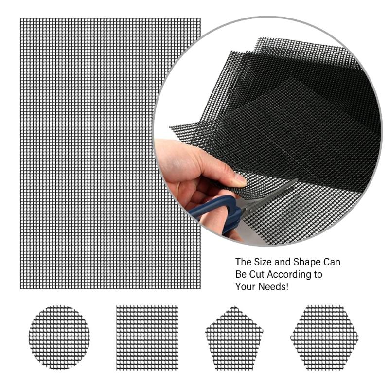 5Pcs Garden Drainage Mesh Flower Pots Hole Mesh Pads Bonsais Bottom Grids Mat