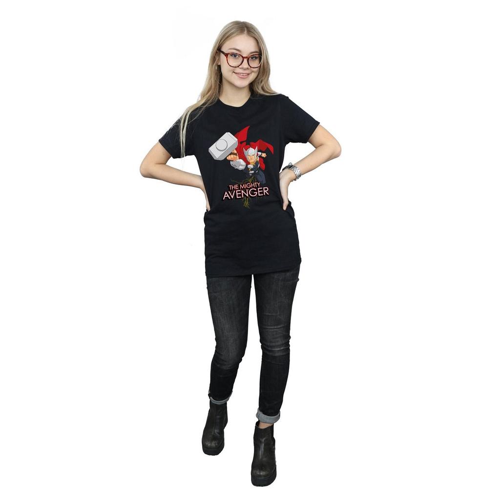 Marvel Womens/Ladies Thor The Mighty Avenger Cotton Boyfriend T-Shirt