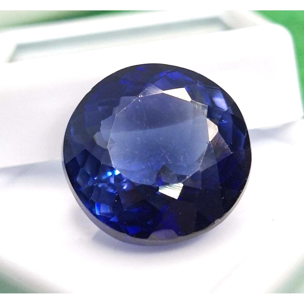 Blue Tanzanite Natural 19-21 Ct Round Cut Stunning Certified Loose Gemstone