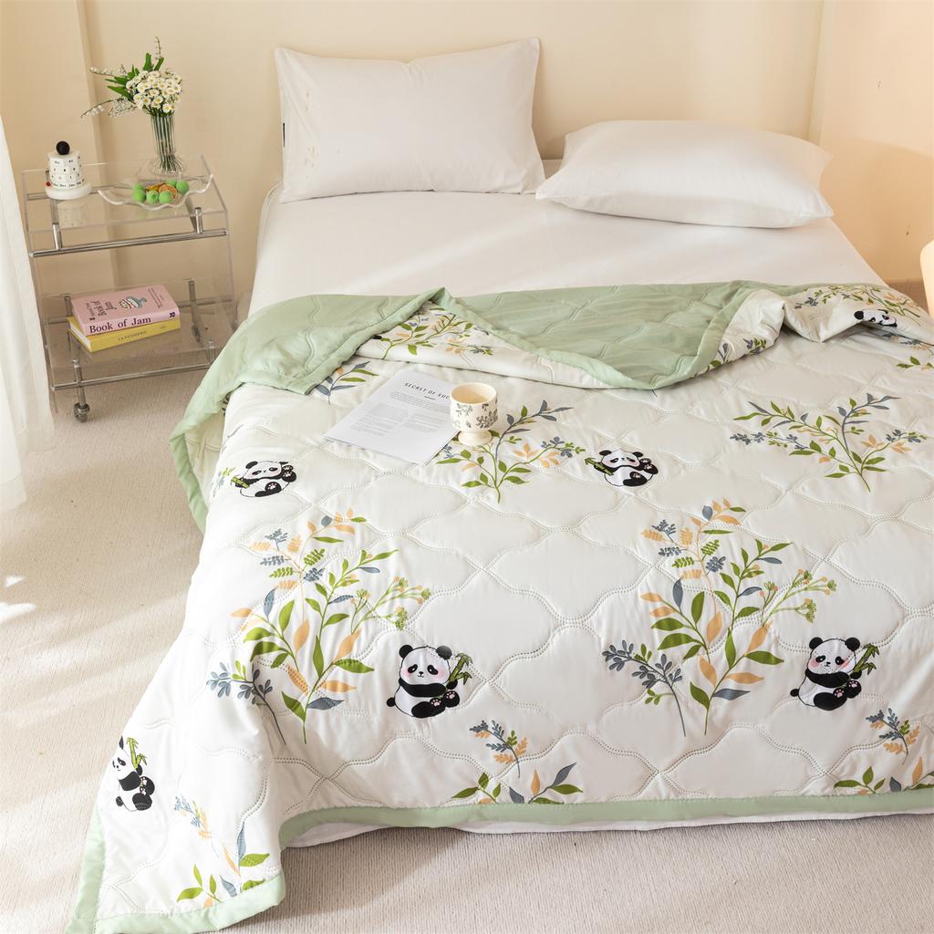 Mei Yun Ge Brushed Printed Washed Cotton Summer Quilt