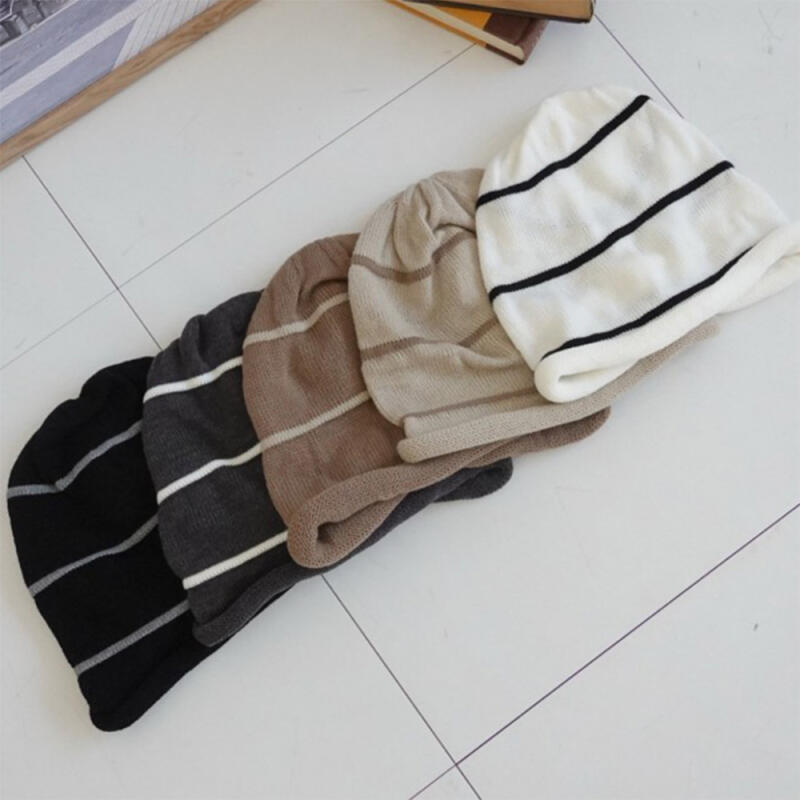 Women s Oversized Pleated Low-Edge Beanie C8437_Beige