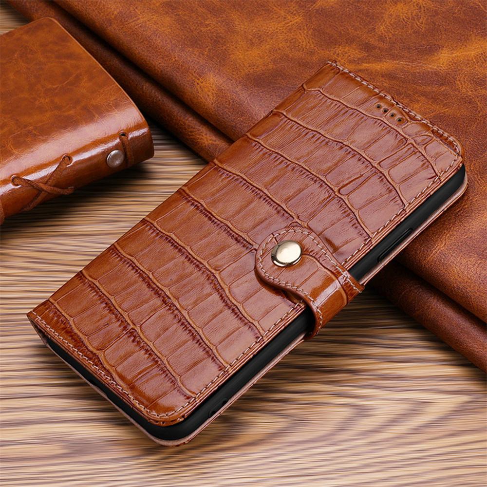 

Luxury Snapper Wallet Cases for Iphone 16 15 14 Plus 13 12 11 Pro Max Mini Genuine Leather Soft Cover Funda Case iPhone 15 коричневий