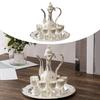 Set 6 Cups Noble Spirits Decorative Dispenser Decoration Collection Plate