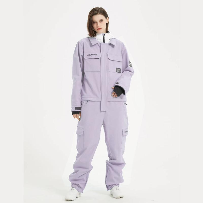 Unisex Adult Ski Suit: Windproof, Waterproof, Warm Snowboard Set for Couples
