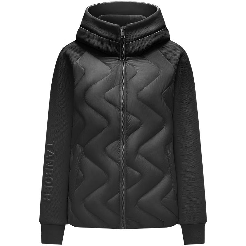 

Tanboer Women s Lightweight Hooded Paneled Goose Down Sports Jacket TB235282 L (170)
