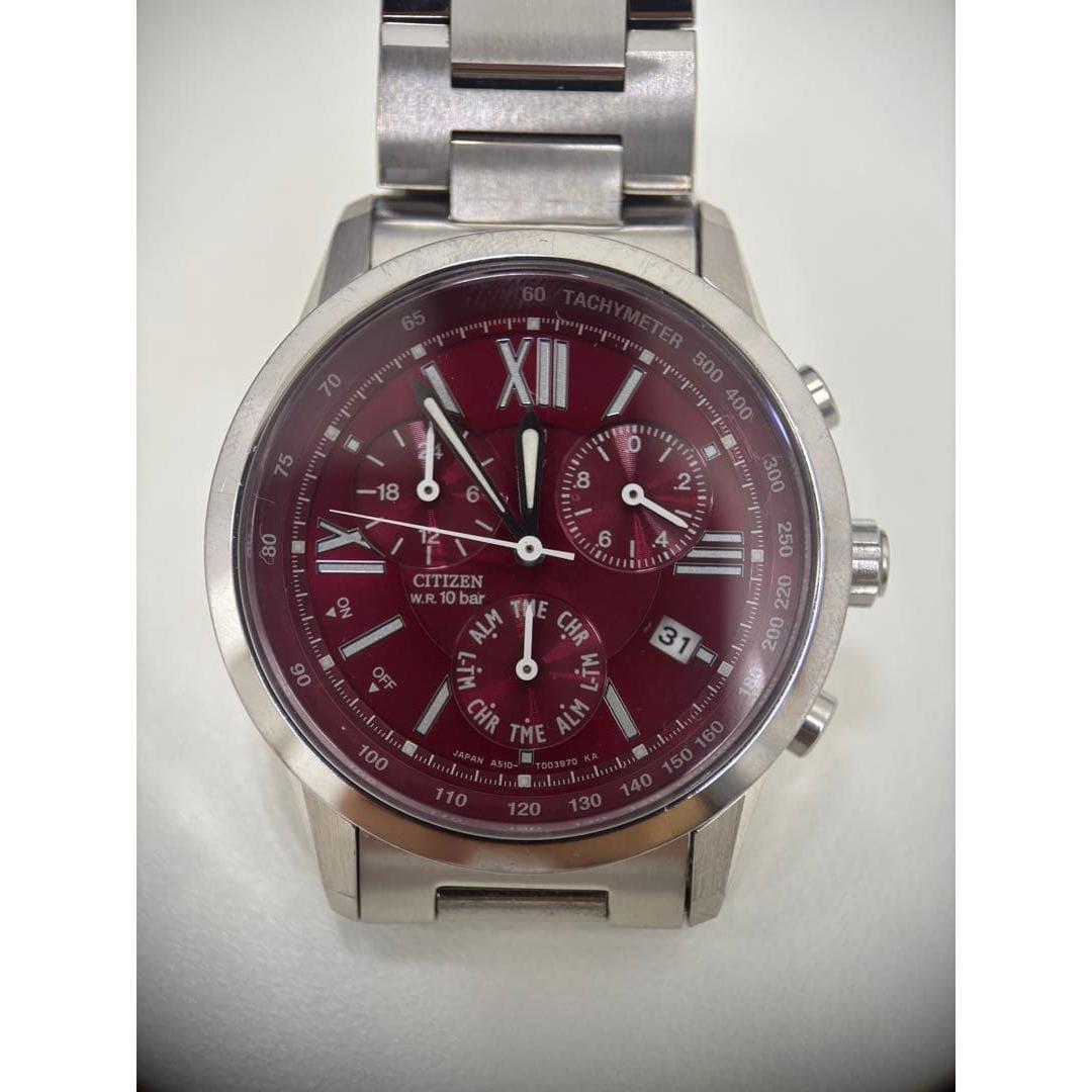 Citizen xC Cross Sea Eco Drive Chronograph Wine Red