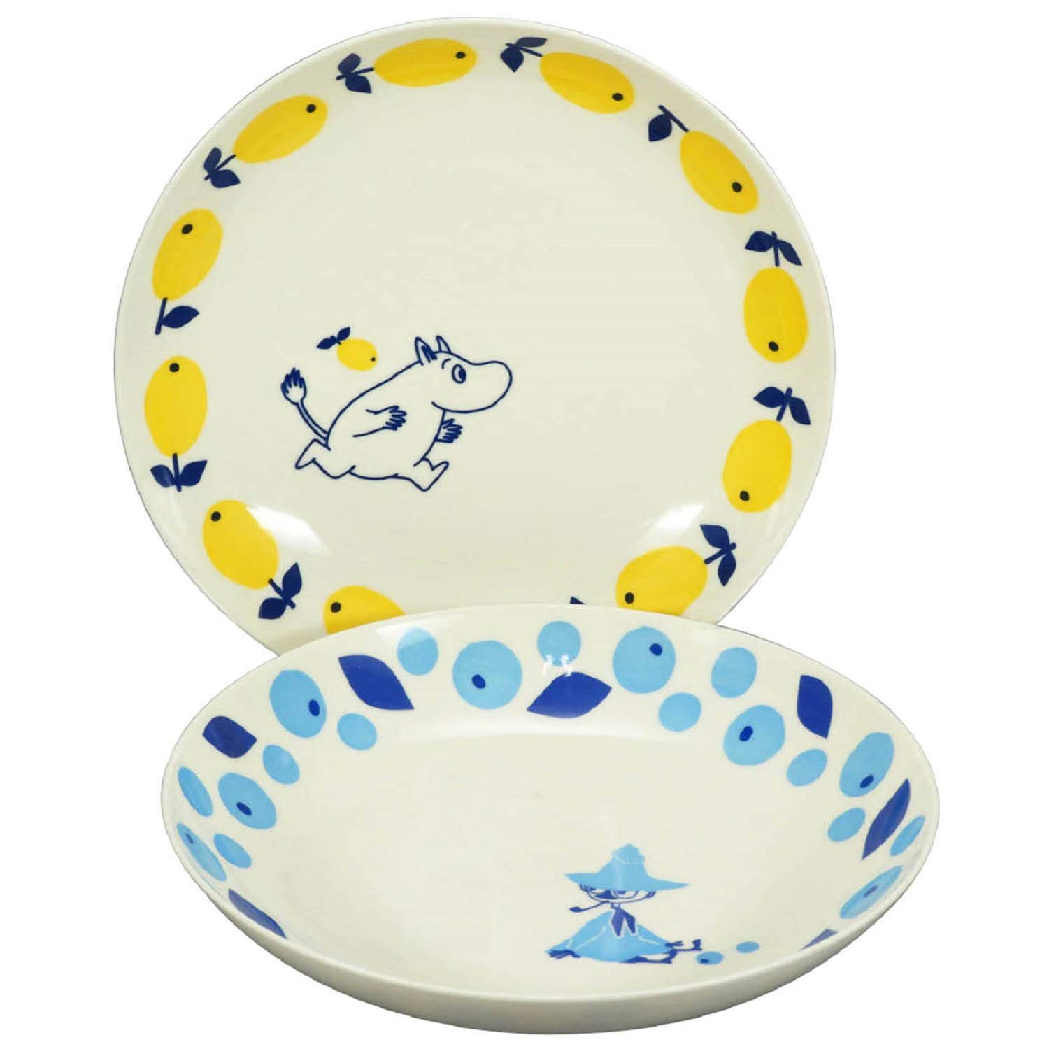 

Yamaka Shoten MOOMIN Тарелка для пасты Тарелка для карри Диаметр 21 см Пара 2 штуки Набор посуды Муми-тролль Снусмумрик Товары Муми-тролль Тарелка с персонажем Блюдо Скандинавское блюдо Стильный