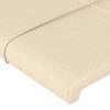 Bed Frame without Mattress Cream Color 100x200 cm Fabric