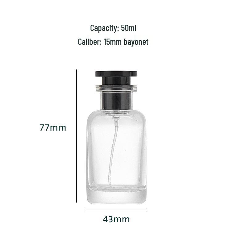 15ml Clear Glass Perfume Spray Bottle, Cosmetic Mist Bottle, Portable Hydration Container