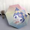 1pc Mermaid Kuromi Pattern Automatic 3-Fold Umbrella, 8 Steel Frames, High-Value Folding Umbrella, Suitable for Office, Travel and Outdoor Adventure.V