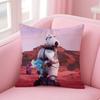 B-Backkom Cute Pillow Case Anti-Dustmite Pillow Invisible Zipper Silky Short Plush Sofa Cushion Cover