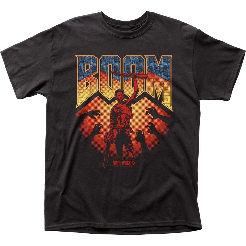 

Army Of Darkness Boom Mens T Shirt Classic Pop Culture Movie Tee New Black Unisex T-Shirt S