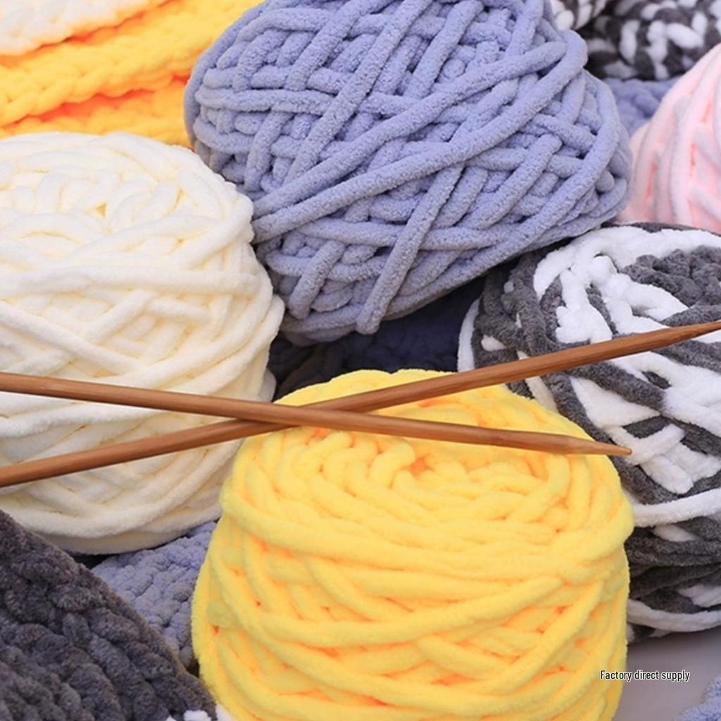Ice Bar Chunky Soft Yarn for Hand-Knitted Scarves, Crochet Hooks, Slippers, and DIY Projects for Men and Women