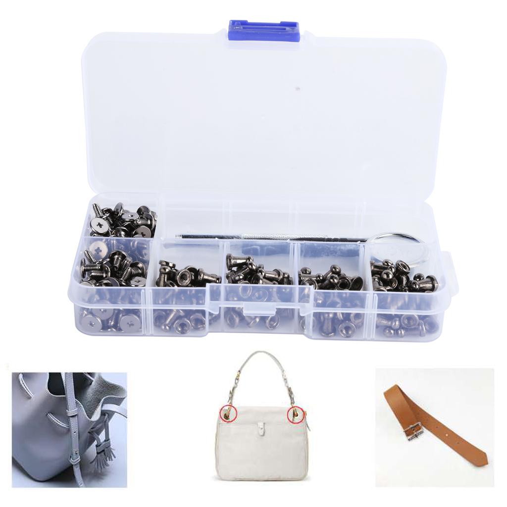 Monk Head Rivets Aluminum Material Leather Craft Costume Making Punching Supplies Screw Kit