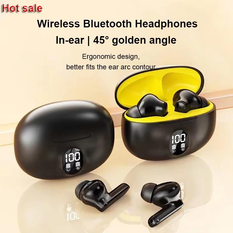 Bluetooth Earphones Wireless Headphone ENC-Calling Noise Cancelling Headset HiFi Stereo Handsfree Earphone