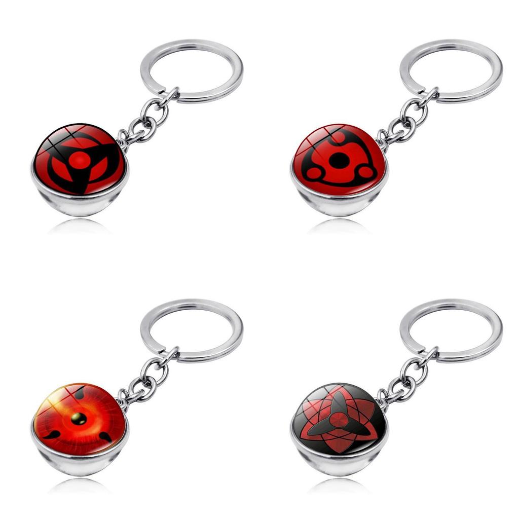 Naruto Sharingan Keyring Featuring Sharingan Design And Zinc Alloy Material For Collectors