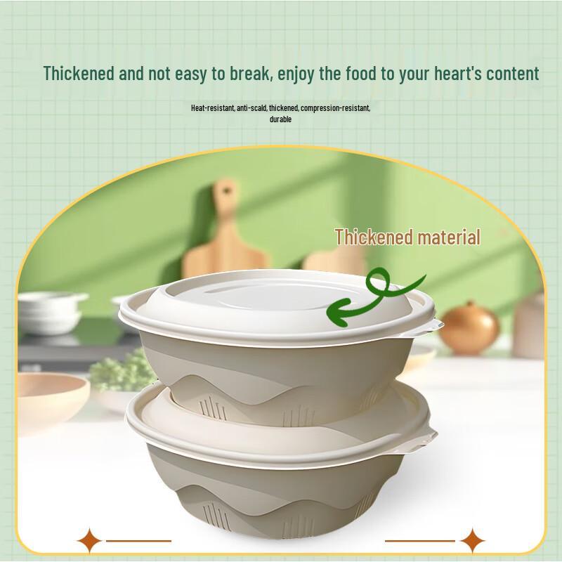 Biologisch abbaubare runde Mahlbox aus Maisstärke