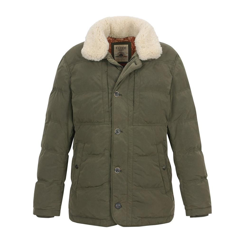 Ferraromilano Outer Quilted Waxed Wool Archive Khaki (Am0Eaj45226)