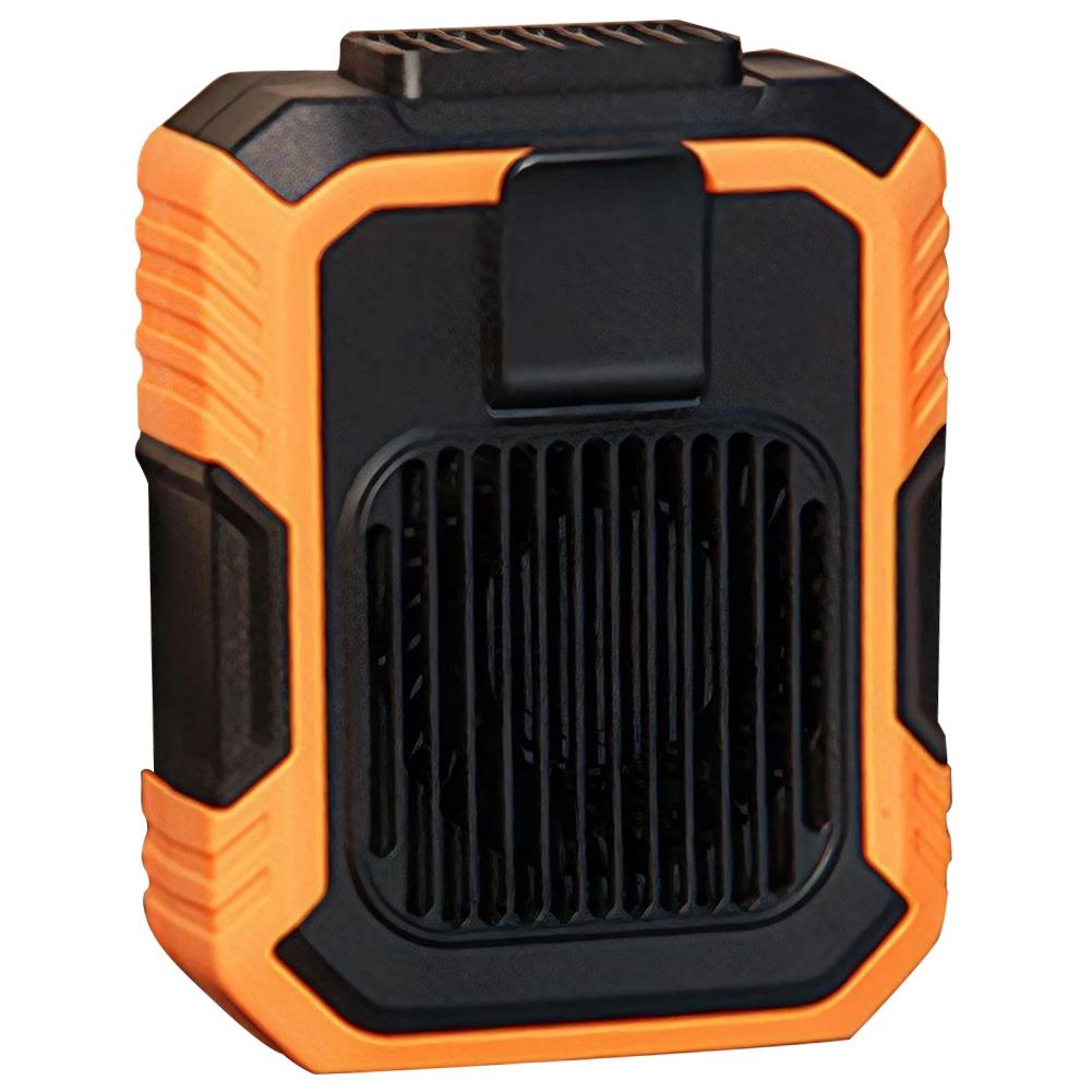 Personal Belt Clip Fan Portable Power Bank Flashlight Outdoor Waist Mounted Fan Cool Clip Fan for Outdoor Works Hiking Camping