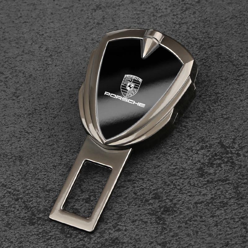 

Car Safety Buckle Clip Seat Belt Extender Shield Style For Porsche Boxster Cayman Cayenne 911 Macan Panamera courtesy lamp 997