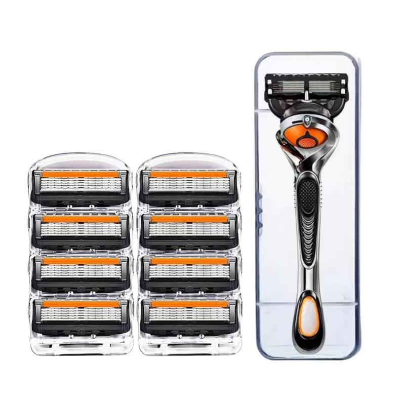 Men's 5-Blade Manual Razor Shaver with 5-Layer Blades