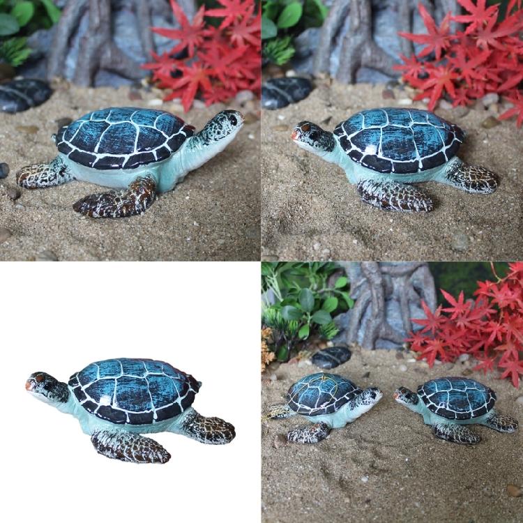 Resin Beach Sea Turtles Miniature Figurine Garden Decoration Fairy Garden