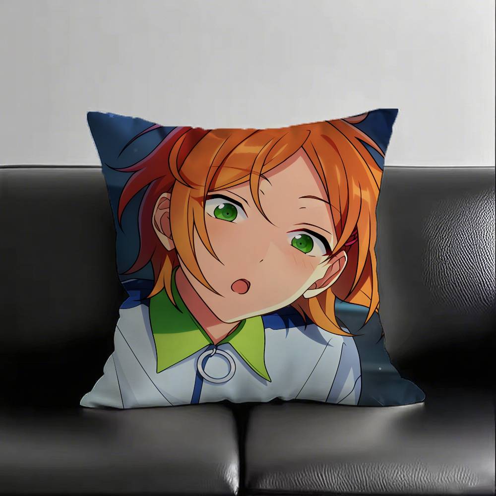 1pc Hinata Aoi Pillow Case Fashion Square Pillowcase Bedroom Sofa Room Ins Decoration Leisure