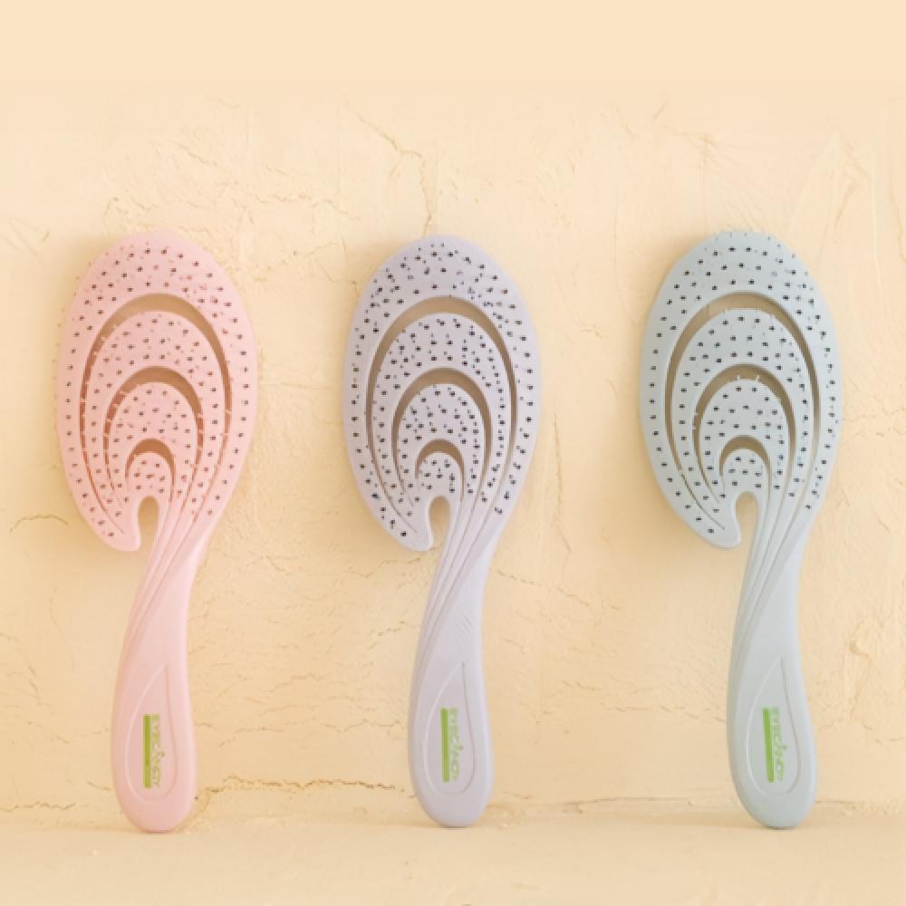 Eyecandy Quick Dry Eco Friendly Detangling Eco Friendly Hair Brush Coral Pink Coral Purple Coral Blue ECO BRUSH/ CORAL BLUE