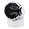 MAIMEIMI Green LED 2IN1 Dual 52mm Gauge Car Digital Water Level+Sewage Level Meter with Flash Alarm 0-190ohm,240-33ohm,0-90ohm