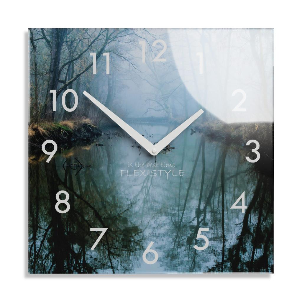 Modern silent wall clock River