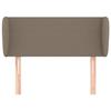 Tête de lit - Maison Exclusive - Oreilles - Tissu taupe - Hauteur réglable 93x23x78/88 cm